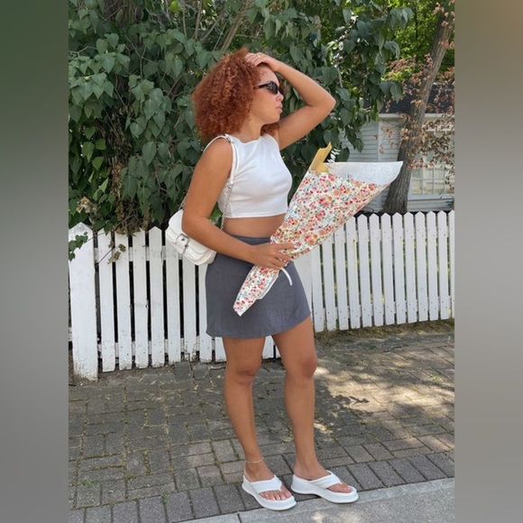 Princess Polly NWT Selby Mini Skirt Grey - Picture 7 of 13